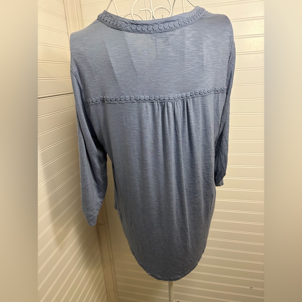 Democracy- Light Denim Blue Colored Button-Down Shirt - Picture 5 of 5